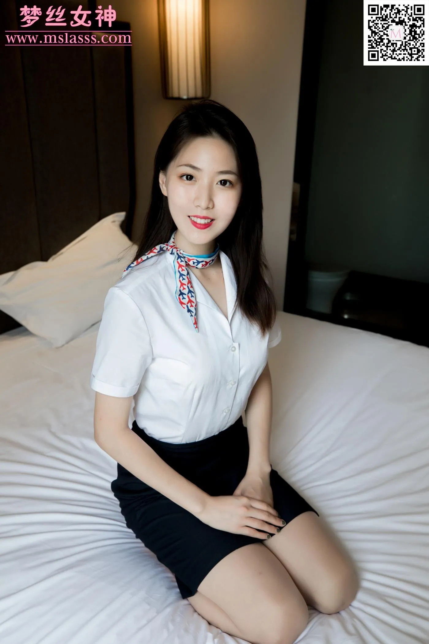 [MSLASS梦丝女神] 2020.02.26 NO.093 芷蕾 航空校花 [63P]插图1